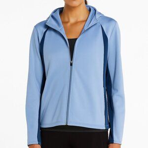 Hooded Jacket Champion C9  Two Tone Zip Front Womens  Size Medium